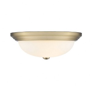 Millennium Lighting 3 - Light Flush Mount in  Modern Gold - 1 of 2