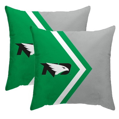 NCAA North Dakota Fighting Hawks Side Arrow Poly Span Throw Pillow - 2pk