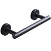 Itopfox 1 Piece 9 Inch Matte Black SUS304 Stainless Steel Wall Mounted Hand Towel Holder Bathroom Towel Bar Rack Space Saver - 2 of 4