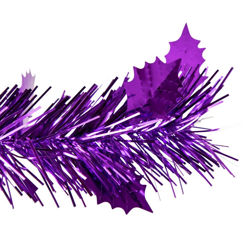 Northlight 4' Purple Tinsel Pop-Up Artificial Christmas Tree, Unlit, 5 of 8