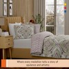 Color Sense 100% Cotton Percale Printed Jaipur Full/Queen Size 3-Piece Duvet Cover Set - 4 of 4