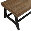 Ralston Lift Top Coffee Table Caramel/Black - Steve Silver Co.: Hidden Storage, Saw Rasping Texture - 2 of 4