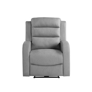 Relax-A-Lounger Alpine Power Recliner Gray Vegan Leather - 1 of 4