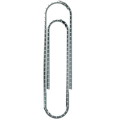  School Smart Non-Skid Paper Clip, Standard, 1-1/4 Inches, Steel, pk of 1000 