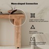 Whisen Minimalist Farmhouse Mango Wood Console Table & Entryway Table with Thickened Tabletop - 4 of 4