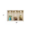 HomeRoots Set of Three Ana Faux Niche 3D Peel and Stick Wall Decals - 3 of 4