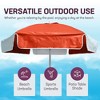 Kemp USA 6' Umbrella, Red / White - 4 of 4