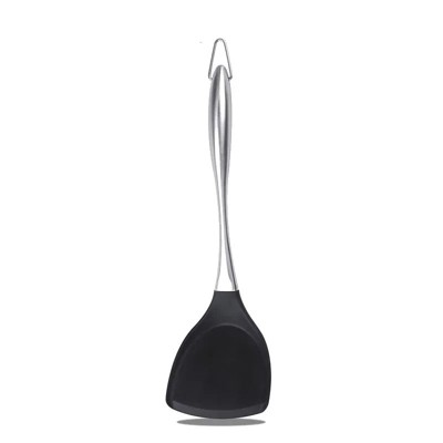 LunaLulinlk Non-Stick Silicone Spatula Turner Flexible with Stainless Steel Handle Versatile Heat Resistant Cooking Baking and Mixing Kitchen Utensil