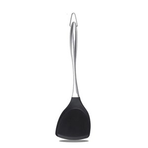 LunaLulinlk Non-Stick Silicone Spatula Turner Flexible with Stainless Steel Handle Versatile Heat Resistant Cooking Baking and Mixing Kitchen Utensil - 1 of 4