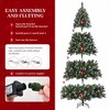 Bella Depot Pre-Lit Pre-Decorated Pine Hinged Artificial Christmas Tree Metal Base for Holiday Party Office Home - 4 of 4