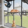 KTMBDW Cat Catio, 2-Tier Window Box Enclosure for Multiple Indoor Cats, Expandable Wooden Pet Perch House, Secure Comfortable Outdoor Haven, Gray - 2 of 4
