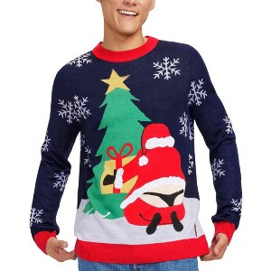 Tipsy Elves Men's Winter Whale Tale Sweater - Holiday Festive Sweater - 1 of 3