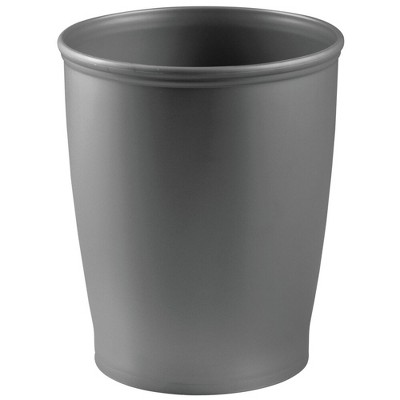 mDesign Plastic 2.25 Gallon Slim Trash Can Garbage Wastebasket Bin, Olive  Green