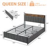 Twin-XL Size Bed Frame with 2 Storage Drawers and Charging Station - 2 of 4