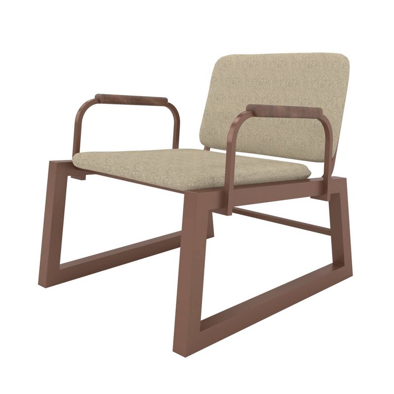 1.0 Whythe Low Accent Chair Natural Linen/Corten - Manhattan Comfort, 5 of 8