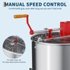 Electric Honey Extractor,  Frame Stainless Steel Honey Spinner with 140W Adjustable-Speed Motor, Beekeeping Equipment for Efficient Honey with Lid - 3 of 4