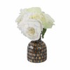 Glam Mosaic Glass Vase - Decorative Accent Vase with Elegant Metallic Finish for Home, Office, Bedroom, or Living Room - 6" Bronze & Copper - 3 of 4