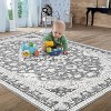 Washable Area Rug for Living Room, Bedroom, Dining, Vintage, Non-Slip, Stain-Resistant - 4 of 4