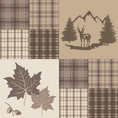 deer & leaf patchwork