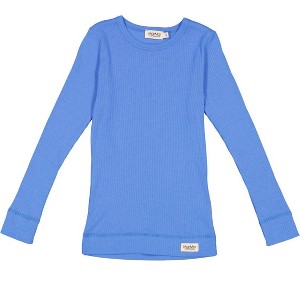 Gender Neutral Girls Ribbed Long Sleeve Shirt - MarMar Copenhagen - 1 of 1