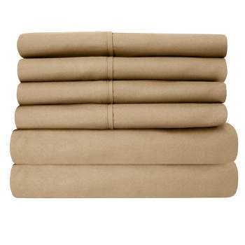 6 Piece RV Queen Short Sheet Set, Deluxe Ultra Soft 1500 Series, Double Brushed Microfiber by Sweet Home Collection™