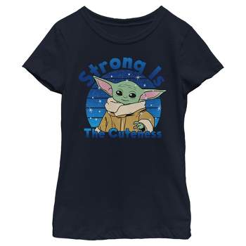 Girl's Star Wars The Mandalorian The Child Strong is the Cuteness T-Shirt