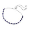 Ross-Simons 4.50 ct. t.w. Sapphire Bolo Bracelet With Diamond Accents in Sterling Silver Size - 3 of 4
