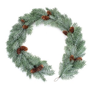 Winter Pine Garland with Pinecone Accents Set of 2 – 5'L Christmas Decor by Melrose - 1 of 3
