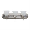Yosemite Home Decor 4993-SN 3-Light Bathroom Vanity, Satin Nickel, 24-Inch - 2 of 4
