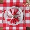 C&F Home 18" x 18" Franklin Red Check Gingham Plaid 4th of July Patriotic Woven Napkin Set of 6 - 3 of 3