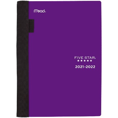 2021-22 Advance Academic Weekly/Monthly Planner 5.5" x 8.5" Purple - Five Star