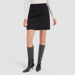 Women's Quilted Mini A-Line Skirt - A New Day™ - 1 of 4