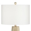 Possini Euro Design Bravo 28" Tall Geometric Modern Table Lamps Set of 2 Champagne Finish White Shade Living Room Bedroom Bedside Nightstand House - 4 of 4