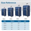 NAYSAYE Bag and Luggage Sets Complete 4 Piece Luggage Set with Durable Material for Business and Family Travel, Blue, 34.4"*20.07"*12.4" - 3 of 4