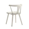GDFStudio Odette Farmhouse Rubberwood Dining Chairs with Curved Backrest (Set of 2) - 4 of 4