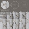 Frayed Lattice Creme & Black Panel Set of 2 84x40 - 4 of 4