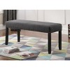 NicBex Elegant Nailhead Trim Ottoman Bench with Wooden Legs,Upholstered Shoe Bench Dining Bench for Living Room,Entryway - 3 of 4