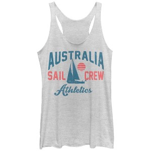 Women's Lost Gods Australia Sail Crew Racerback Tank Top - 1 of 3