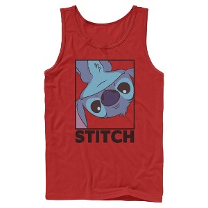 Mens Lilo & Stitch Peekaboo Stitch Portrait Tank Top - 1 of 4