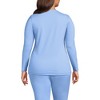 Lands' End Women's Baselayer Cozy Thermaskin Crewneck Top - 2 of 3