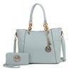 MKF Collection Merlina Embossed pockets Vegan Leather Women’s Tote Bag with Wallet by Mia K - 2 of 4