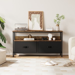 55 Inch TV Stand for Living Room, Media Console Featuring Open Shelf, Television Chest with Storage for Bedroom - 1 of 4