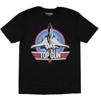 Top Gun Men's Fighter Jet Logo Adult Graphic Print Short Sleeve T-Shirt