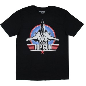 Top Gun Men's Fighter Jet Logo Adult Graphic Print Short Sleeve T-Shirt - 1 of 3