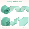 Unique Bargains Burlap Wired Edge Durable Thick Fabric Ribbons for DIY Crafts 1 Pc - 2 of 4