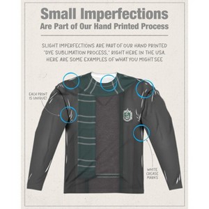 Men's Harry Potter Slytherin Thin Scarf Long Sleeve Costume T-Shirt - 1 of 4