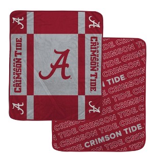 NCAA Alabama Crimson Tide Reverse Block Double Sided Ultra Cozy Blanket - 1 of 1