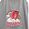 Women's - Coca-Cola - Have A Coke And A Smile Graphic Racerback Tank - 2 of 4