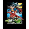 Justice League Four Superheroes Black T-shirt Toddler Boy to Youth Boy - image 2 of 3