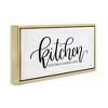Stupell Industries Kitchen Always Open Black Framed Floater Canvas Wall Art - 3 of 4